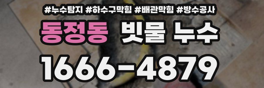동정동 빗물 누수