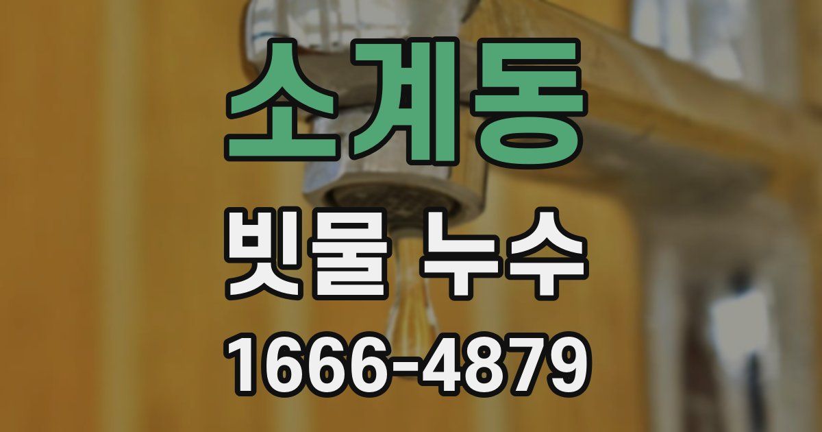 소계동 빗물 누수