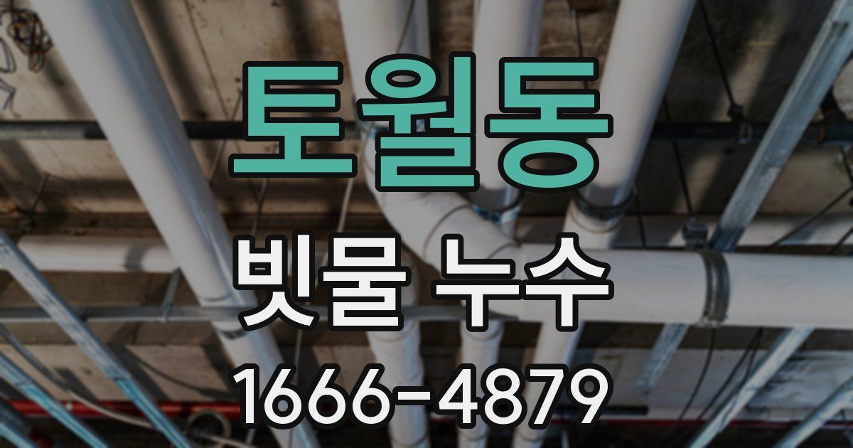 토월동 빗물 누수