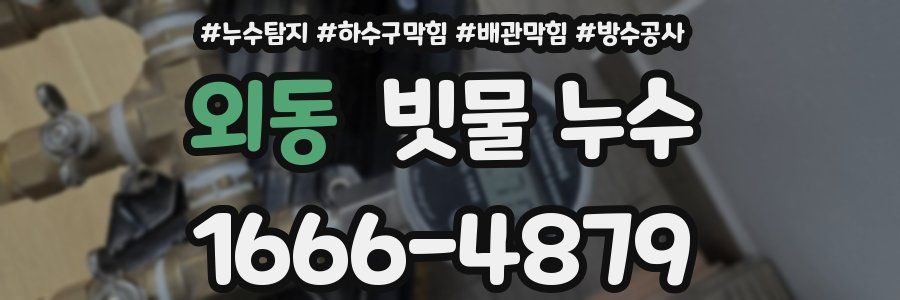 외동 빗물 누수
