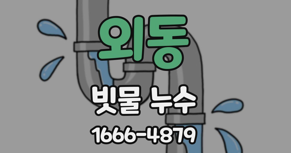 외동 빗물 누수