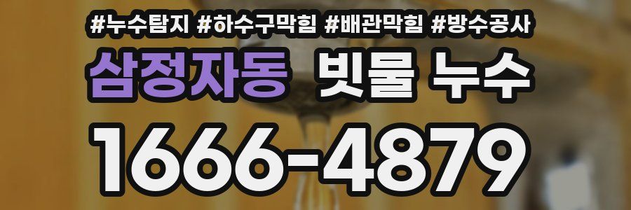 삼정자동 빗물 누수