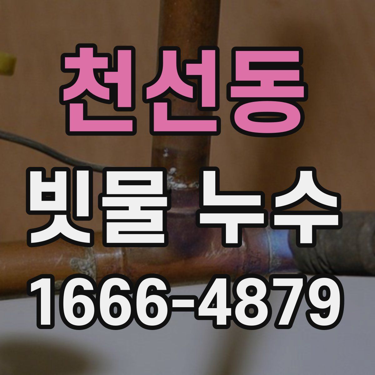 천선동 빗물 누수