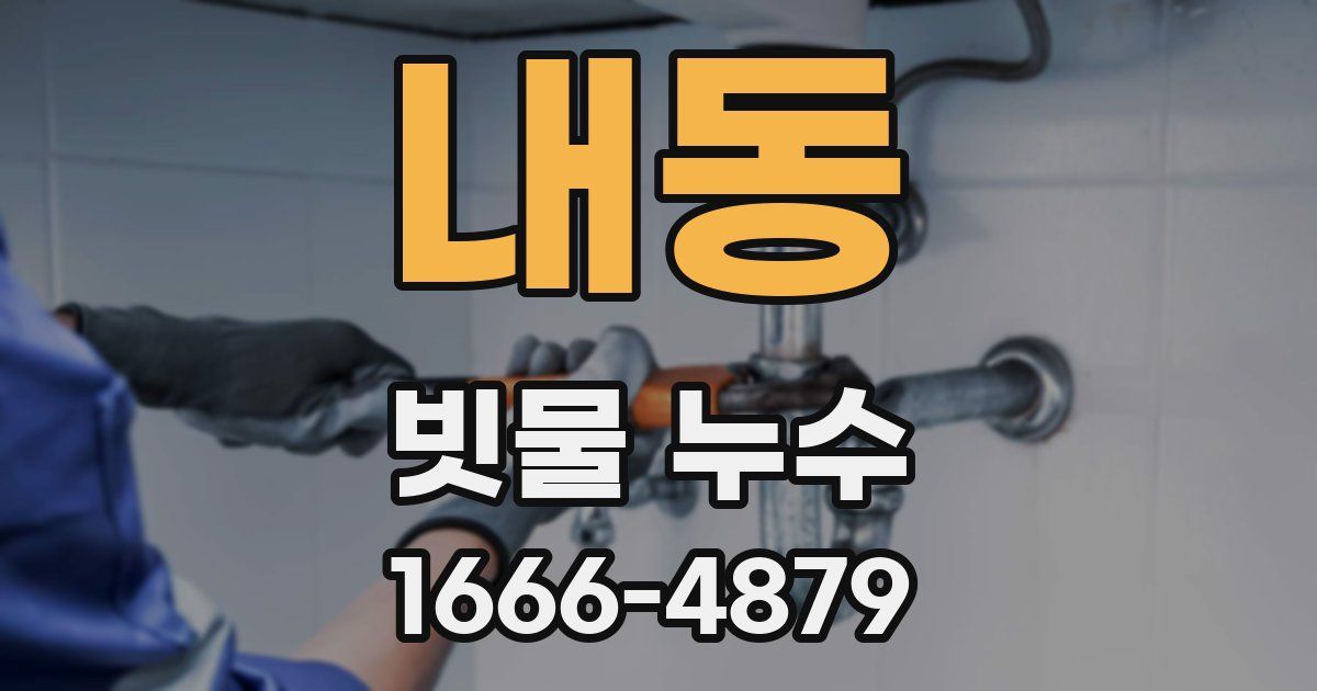 내동 빗물 누수