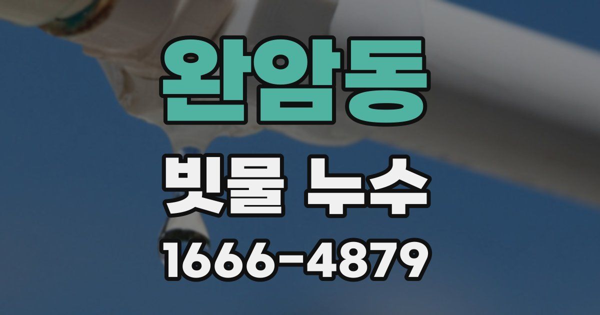 완암동 빗물 누수