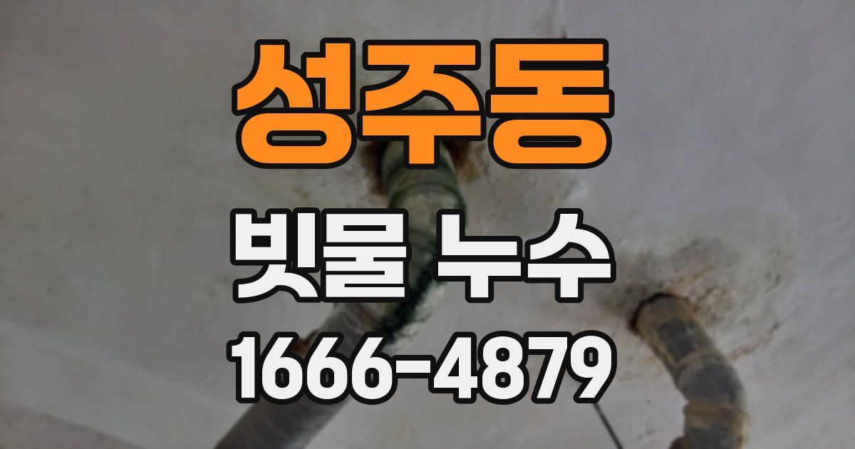 성주동 빗물 누수