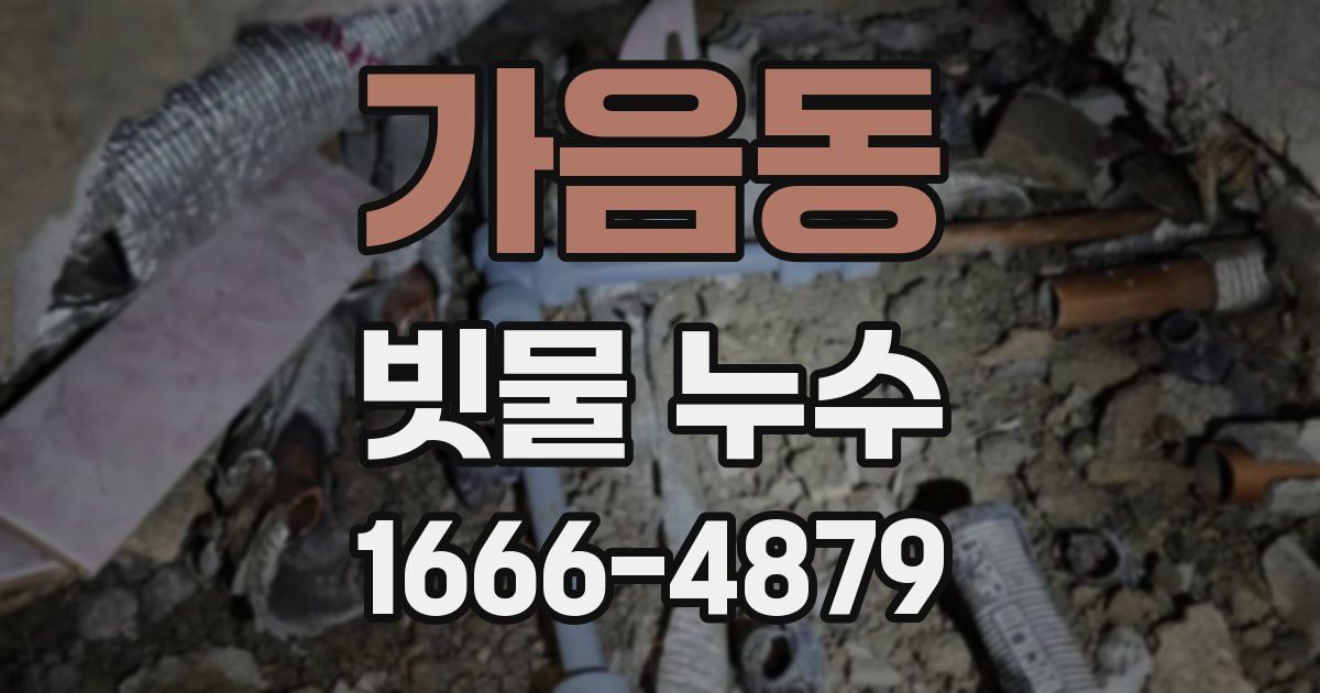 가음동 빗물 누수