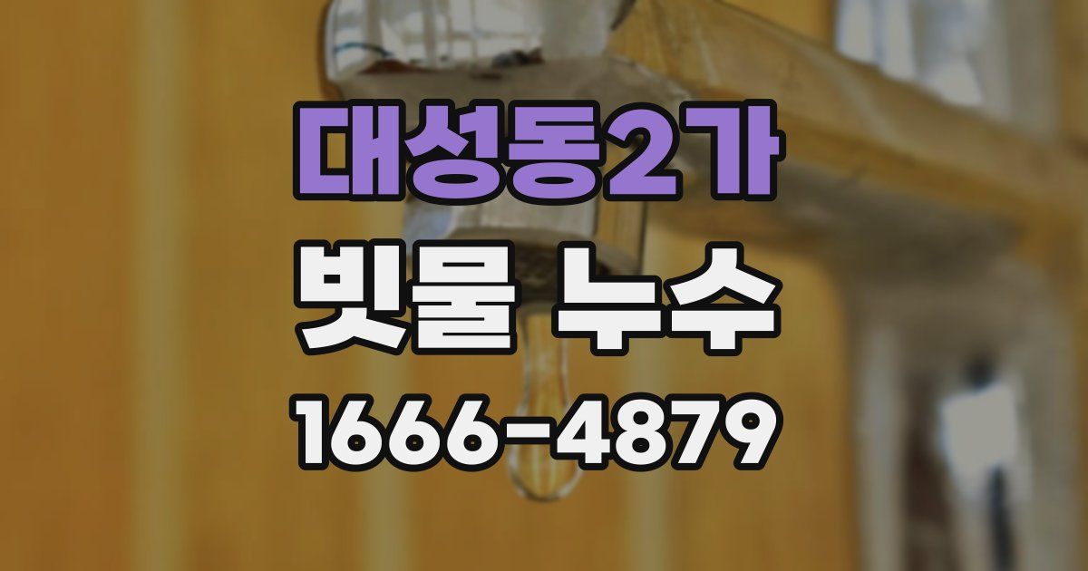 대성동2가 빗물 누수