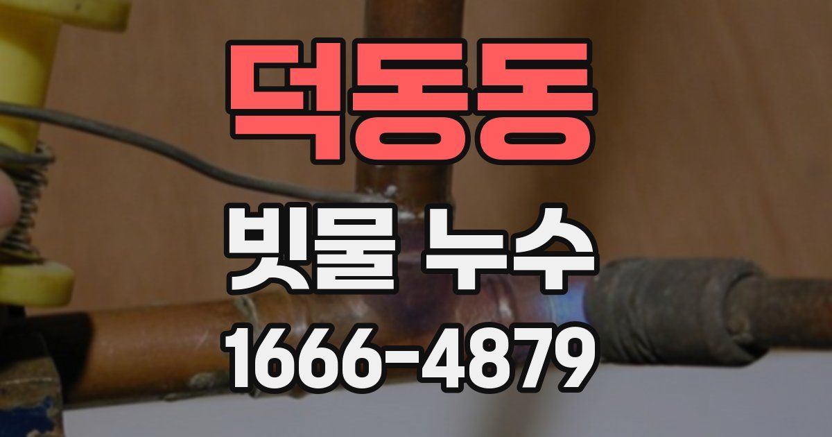 덕동동 빗물 누수