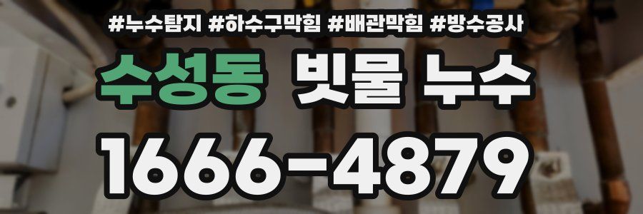 수성동 빗물 누수
