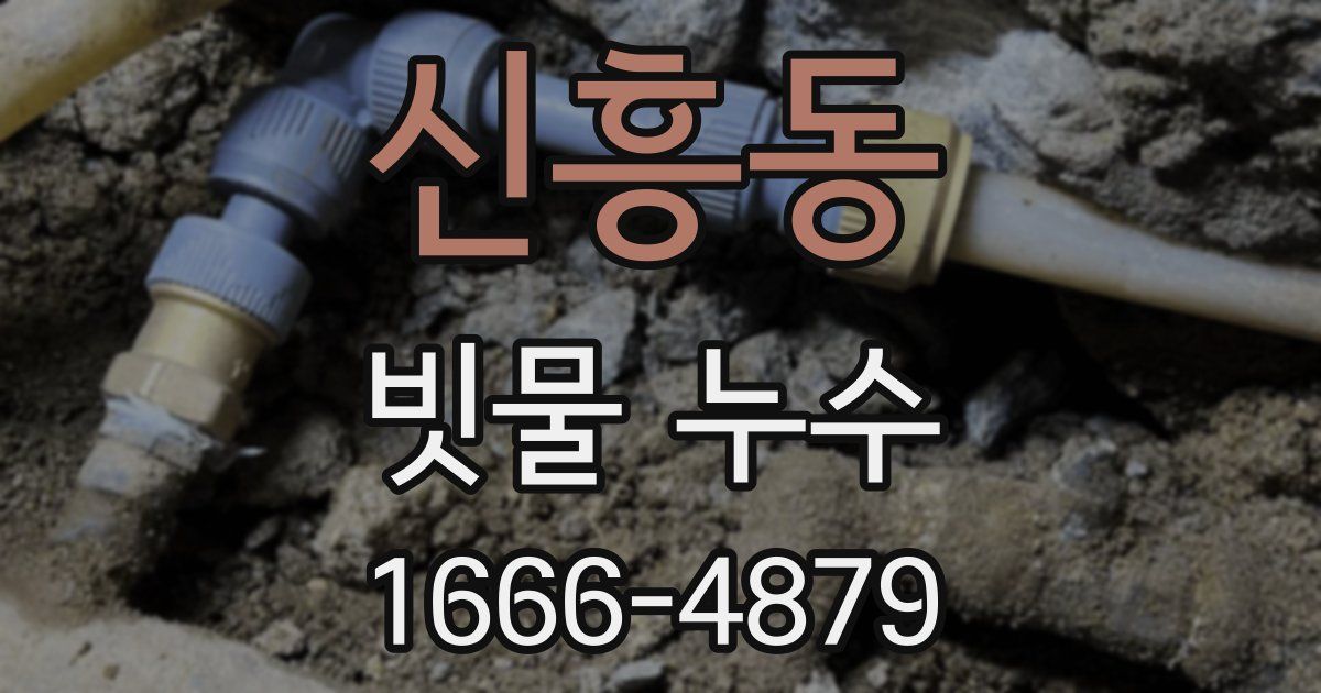 신흥동 빗물 누수