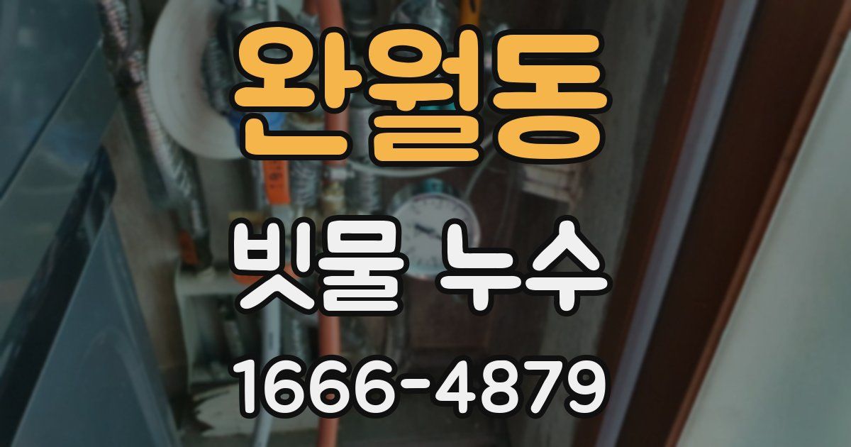 완월동 빗물 누수