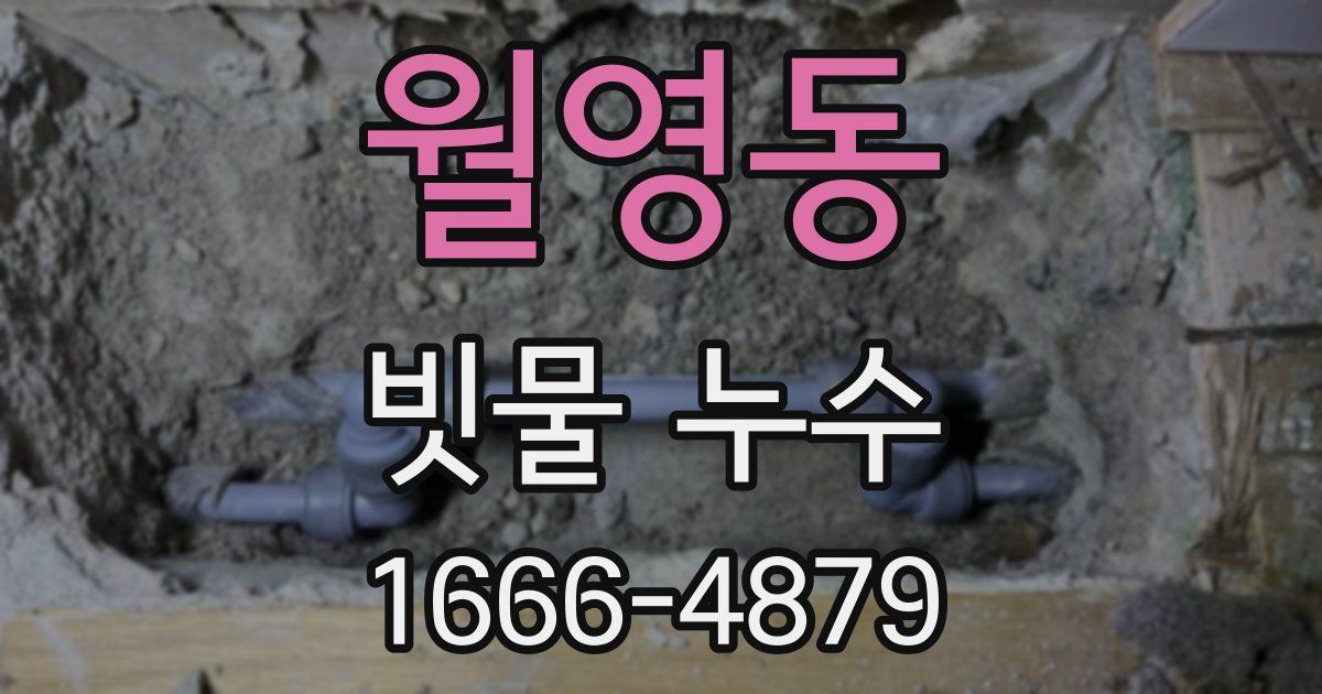 월영동 빗물 누수