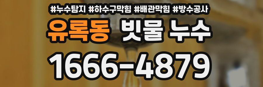 유록동 빗물 누수