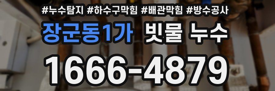 장군동1가 빗물 누수