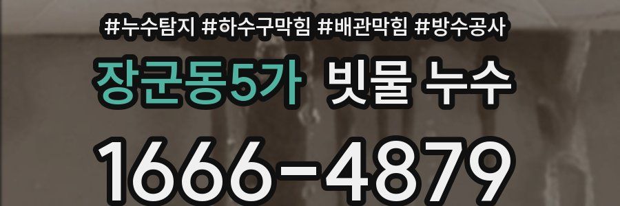 장군동5가 빗물 누수