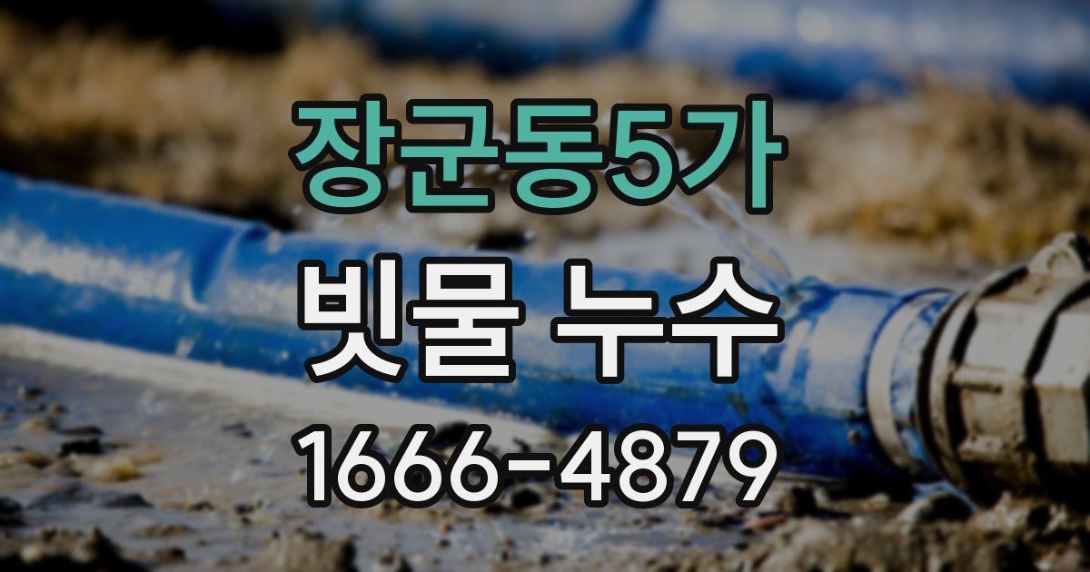 장군동5가 빗물 누수
