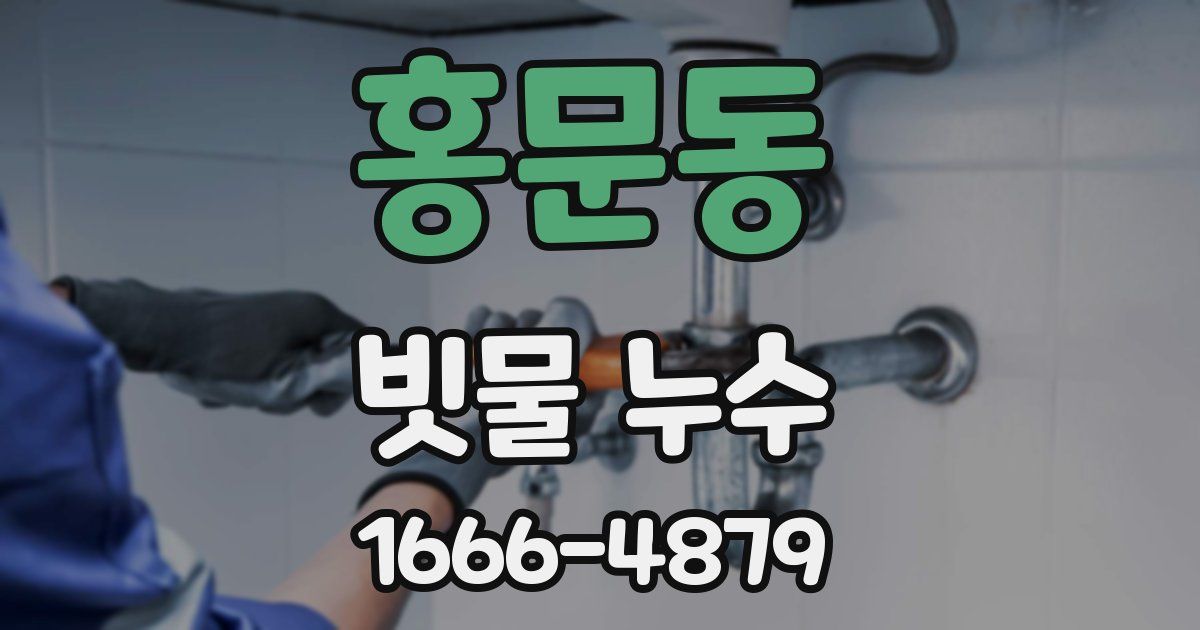 홍문동 빗물 누수