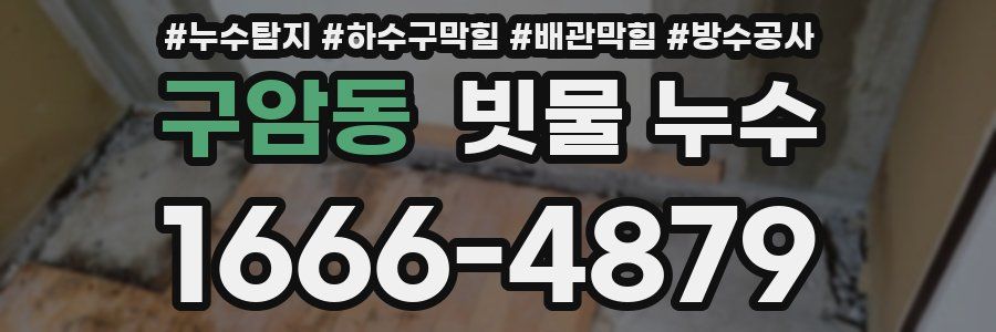 구암동 빗물 누수