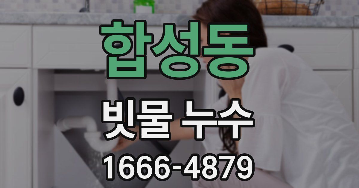 합성동 빗물 누수