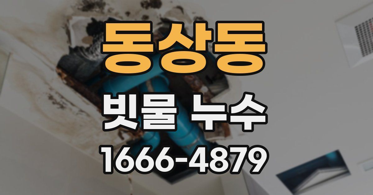 동상동 빗물 누수