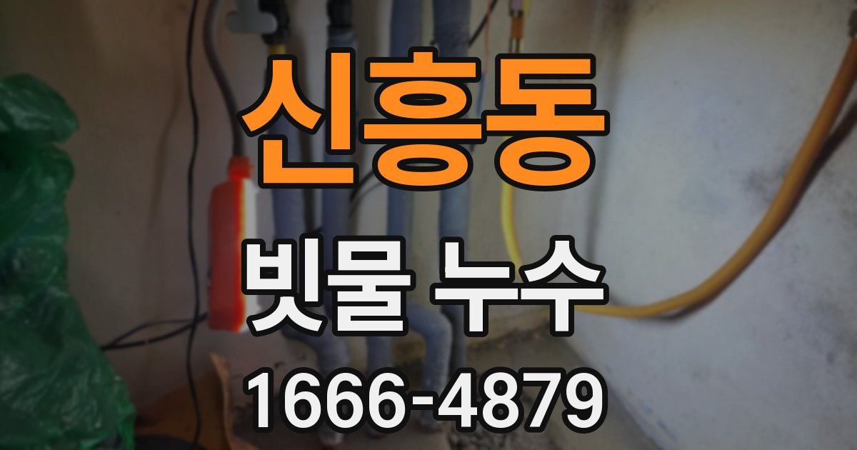 신흥동 빗물 누수