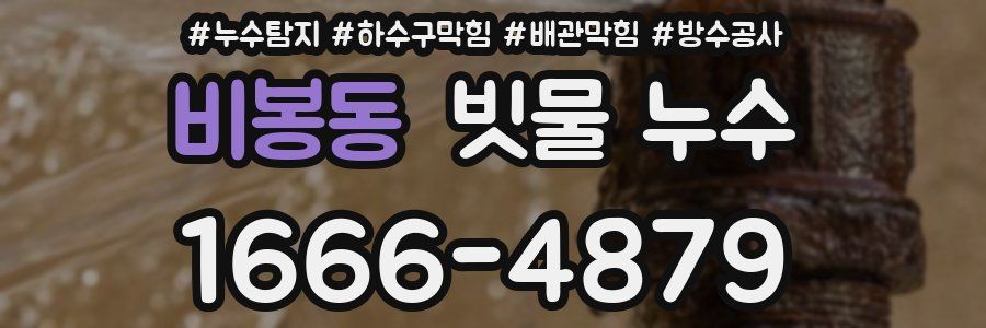 비봉동 빗물 누수