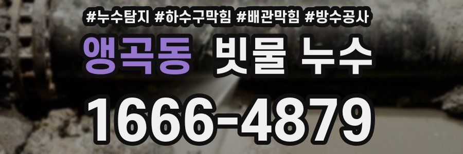 앵곡동 빗물 누수