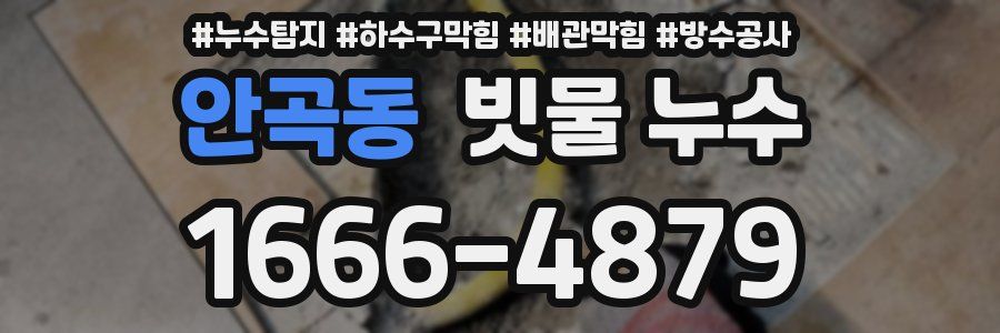 안곡동 빗물 누수