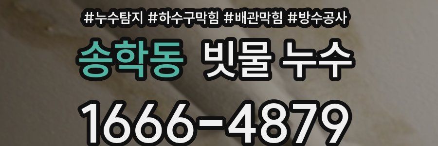 송학동 빗물 누수