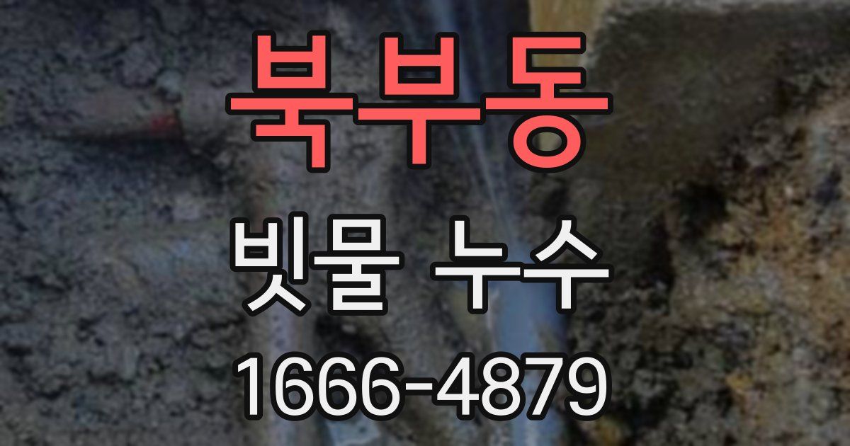 북부동 빗물 누수