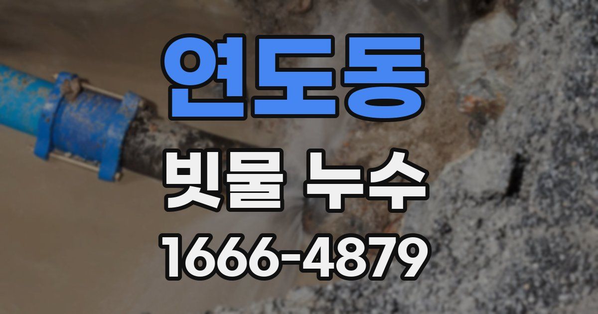 연도동 빗물 누수