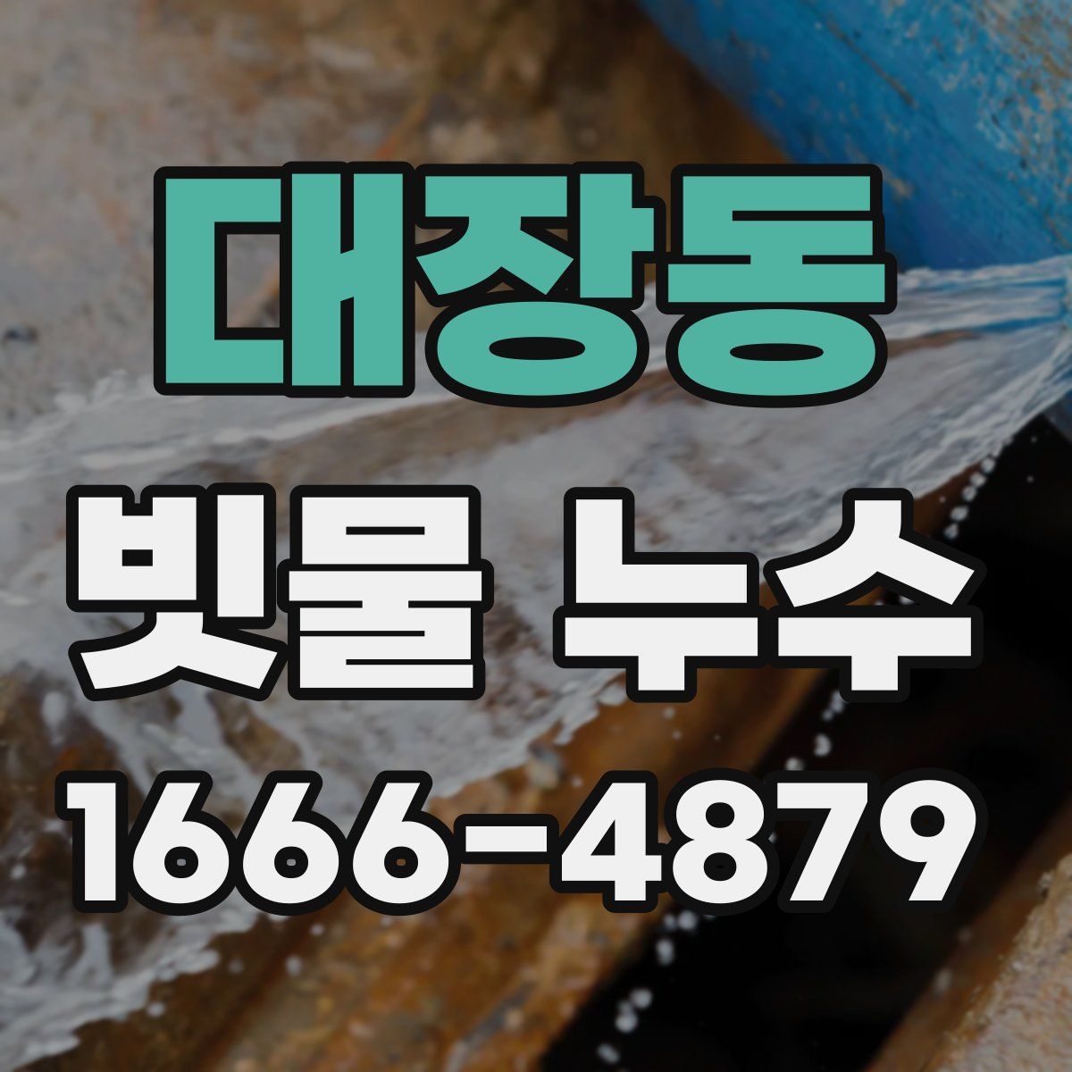 대장동 빗물 누수