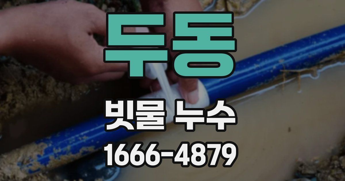 두동 빗물 누수