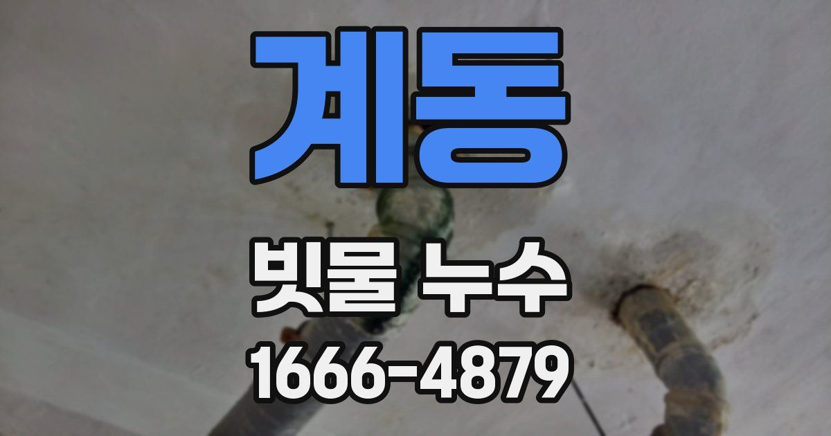 계동 빗물 누수
