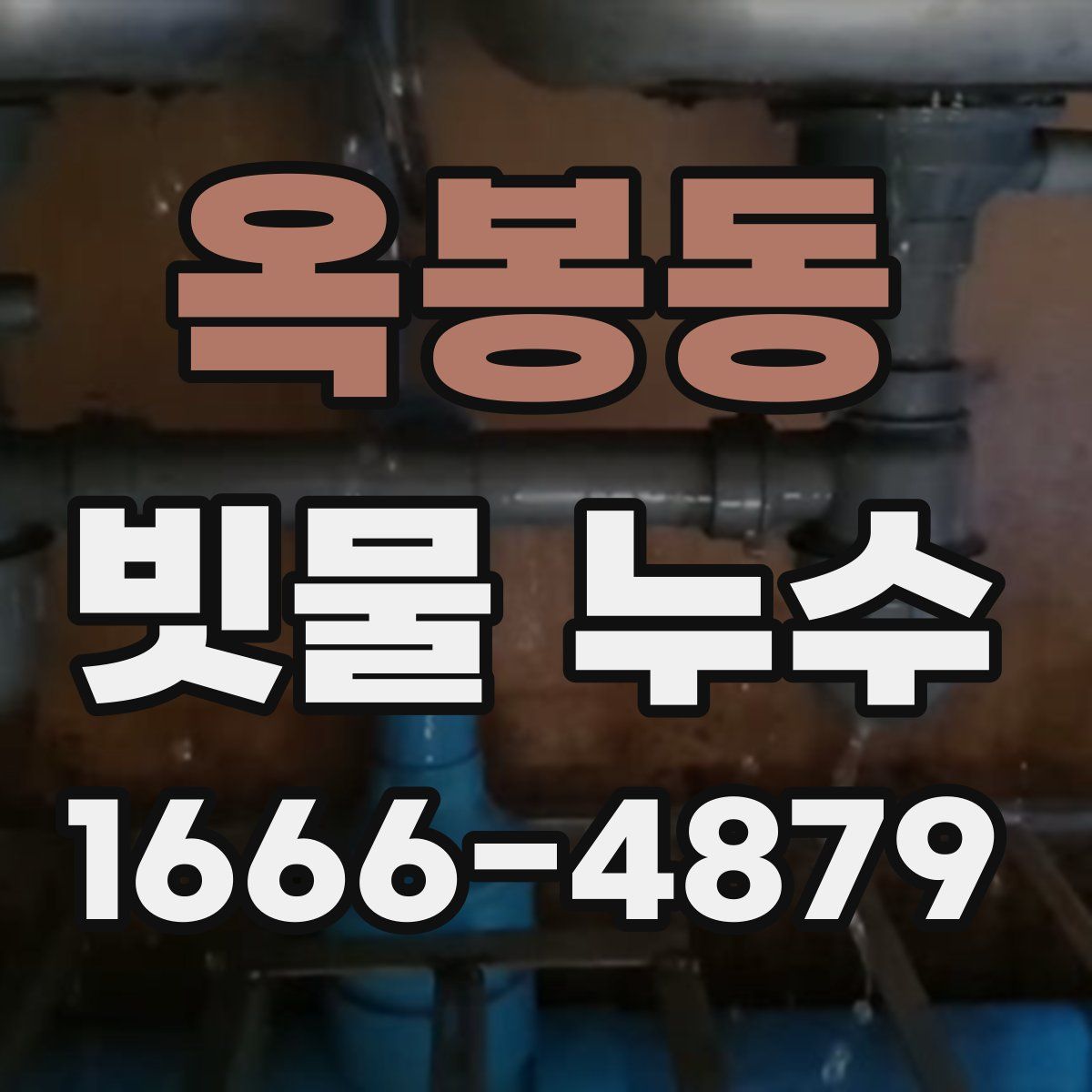 옥봉동 빗물 누수