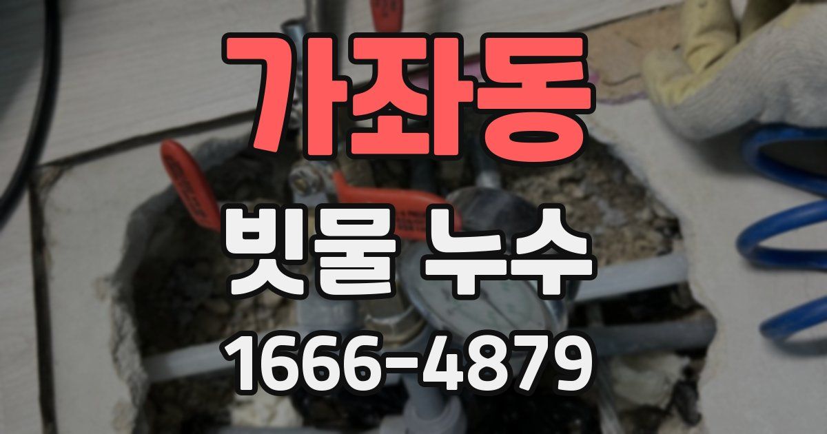 가좌동 빗물 누수