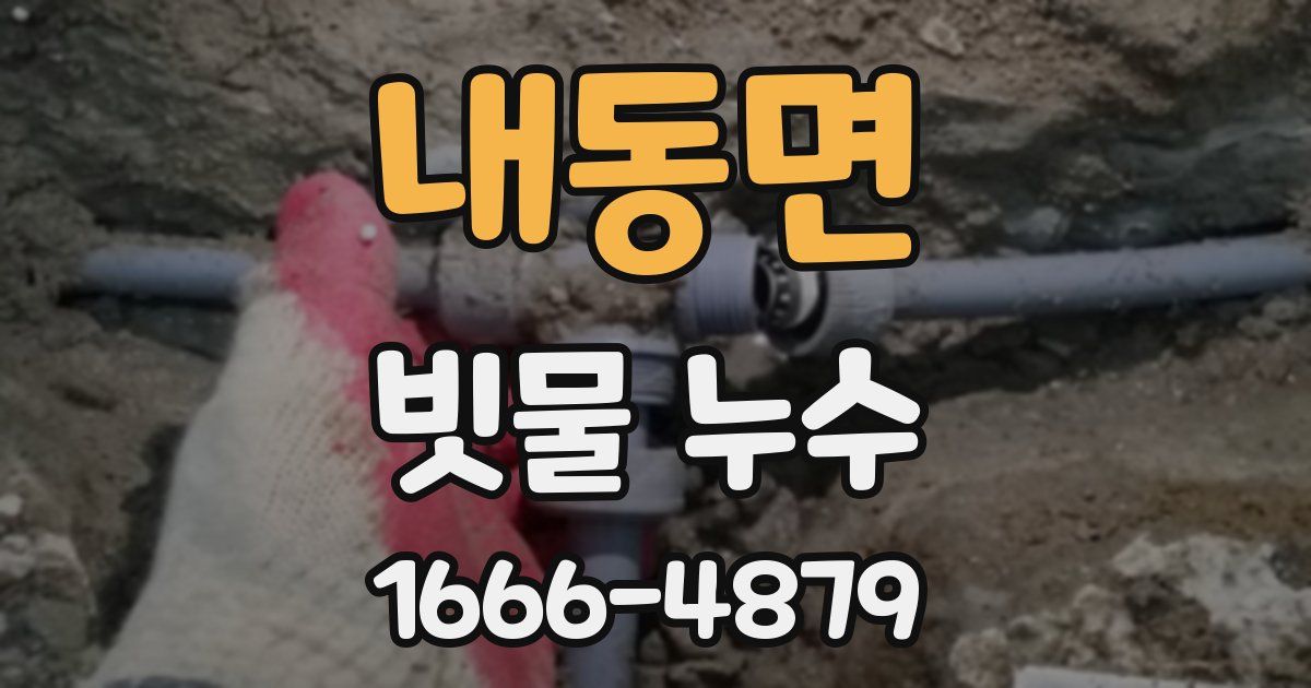 내동면 빗물 누수