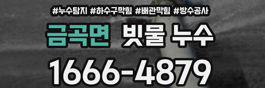 금곡면 빗물 누수