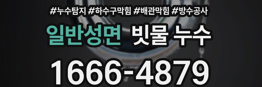 일반성면 빗물 누수