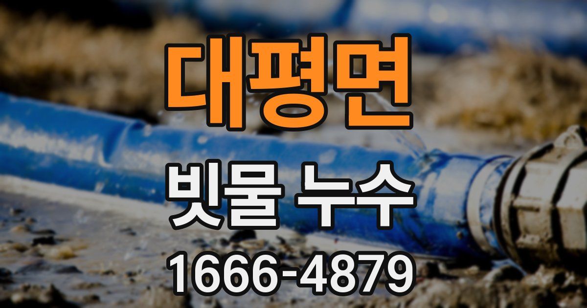 대평면 빗물 누수