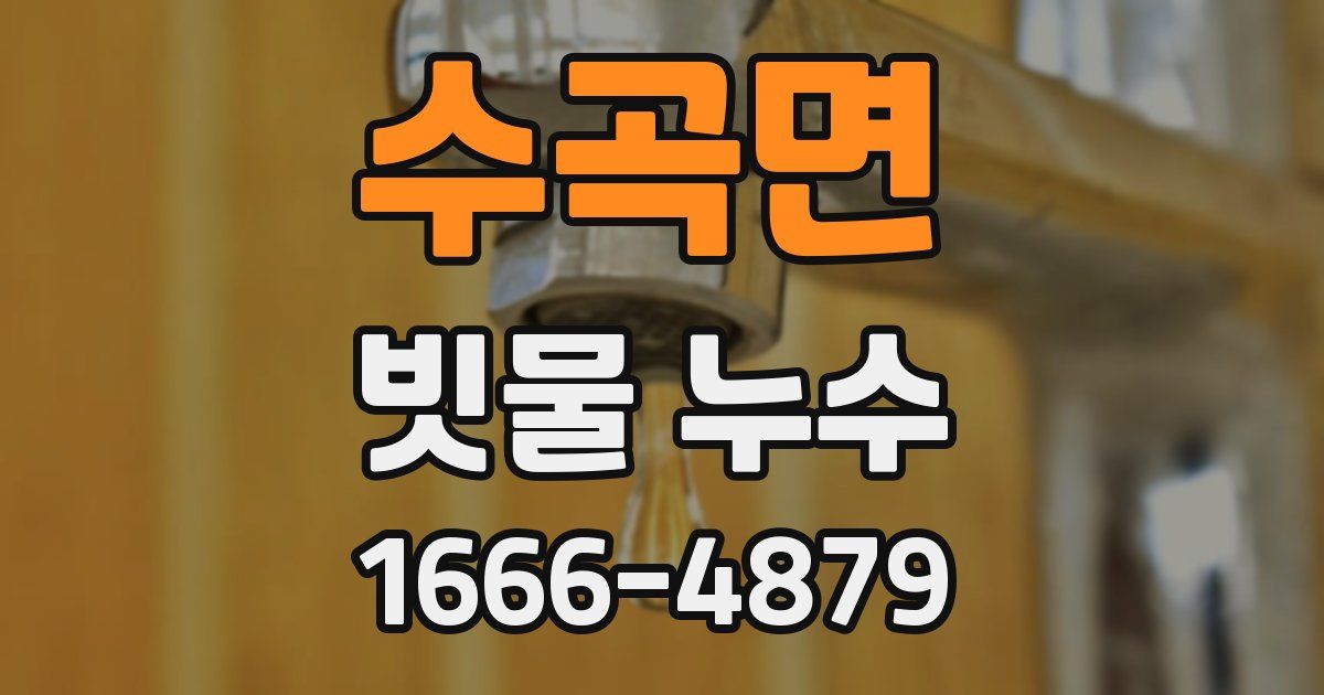 수곡면 빗물 누수