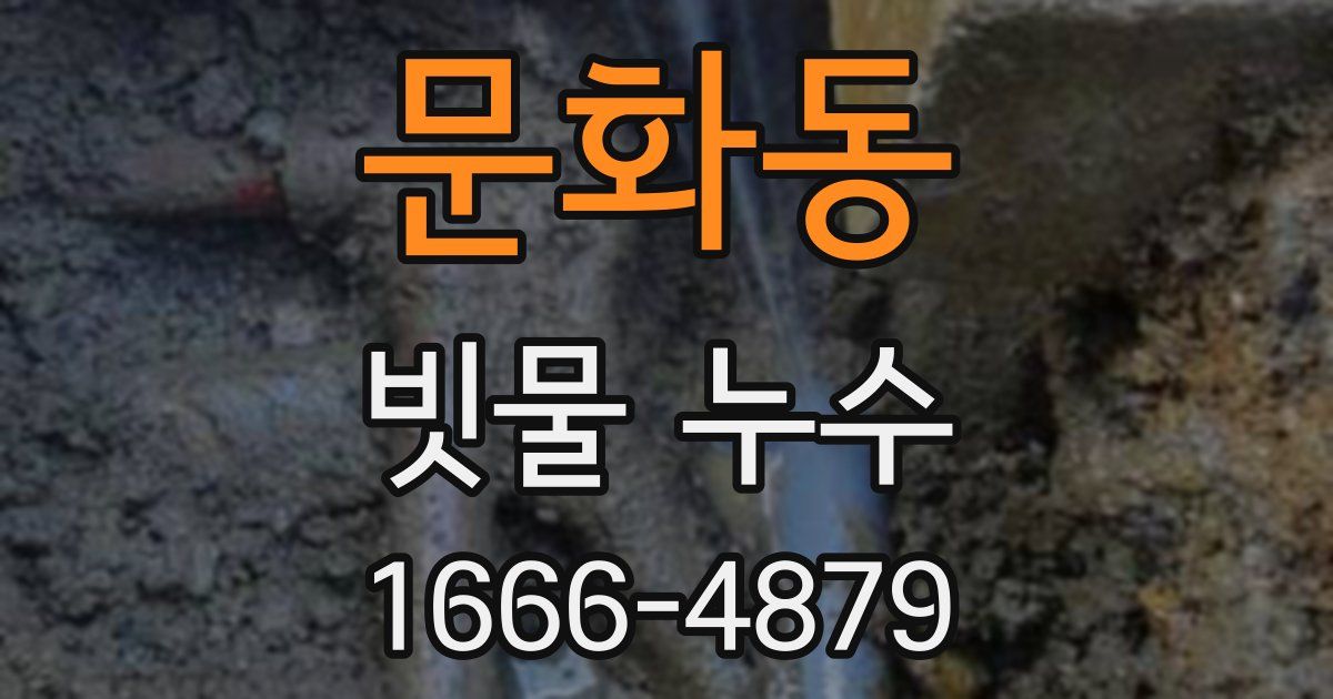 문화동 빗물 누수