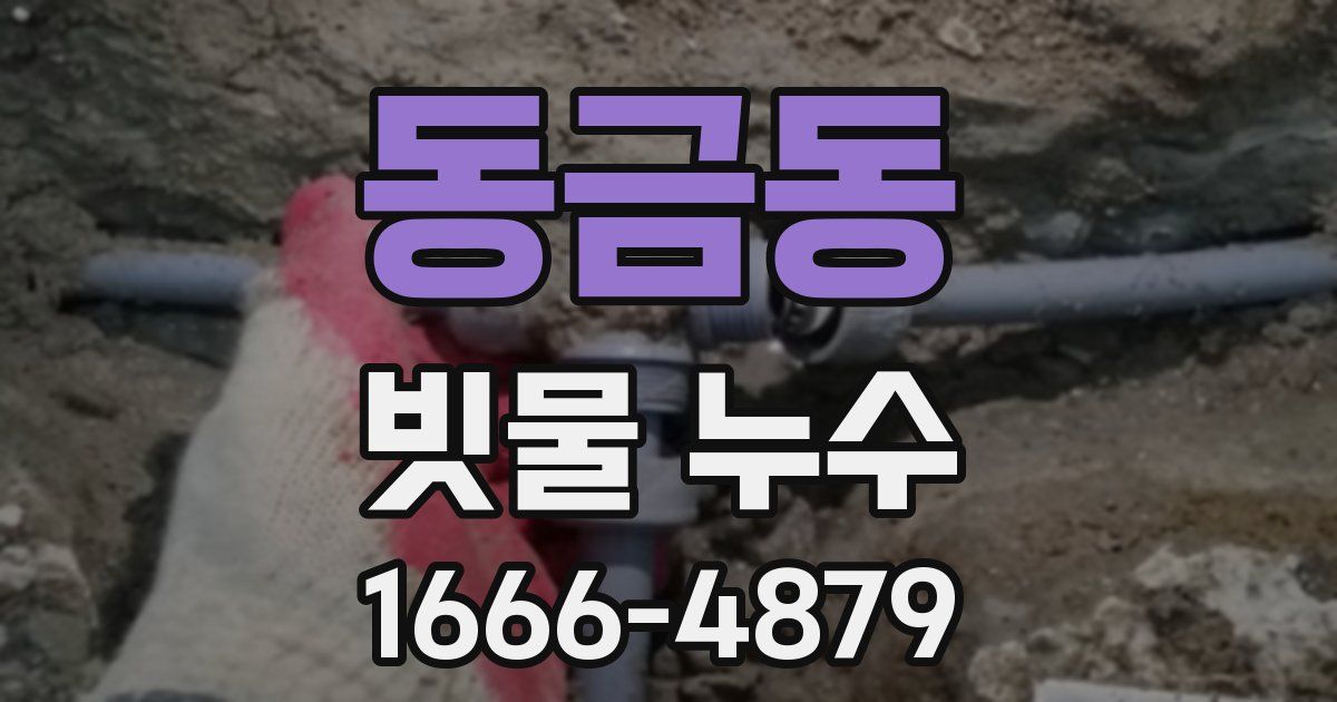 동금동 빗물 누수