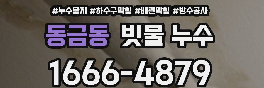 동금동 빗물 누수