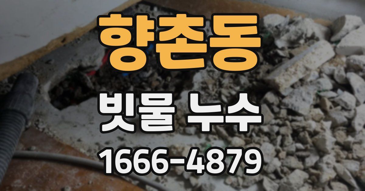 향촌동 빗물 누수