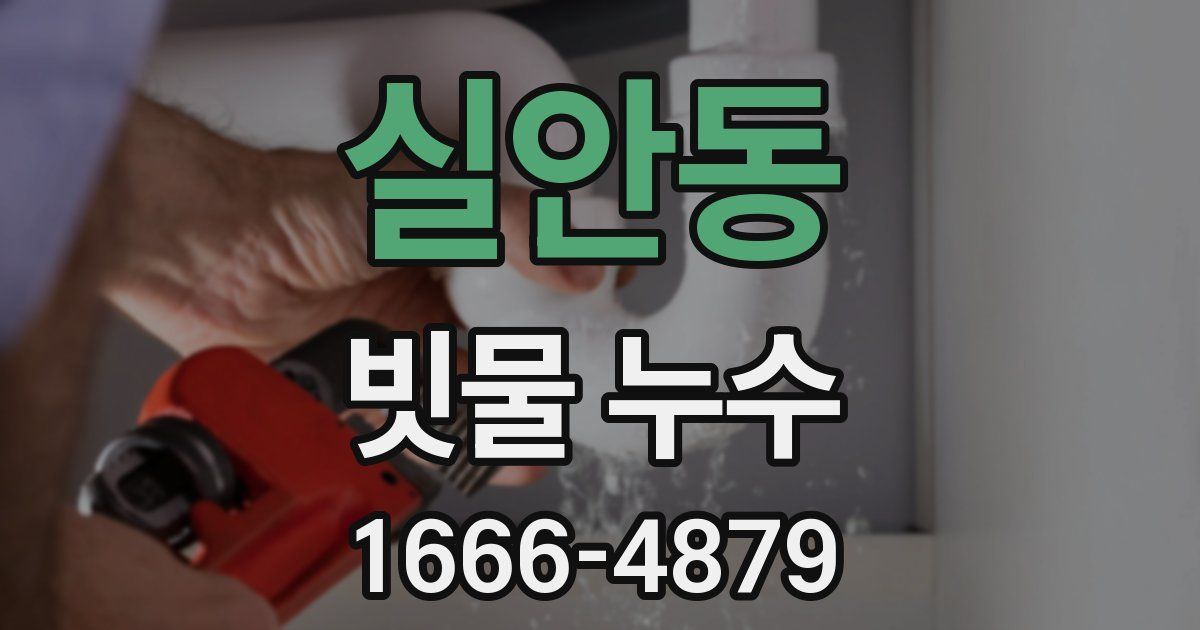 실안동 빗물 누수