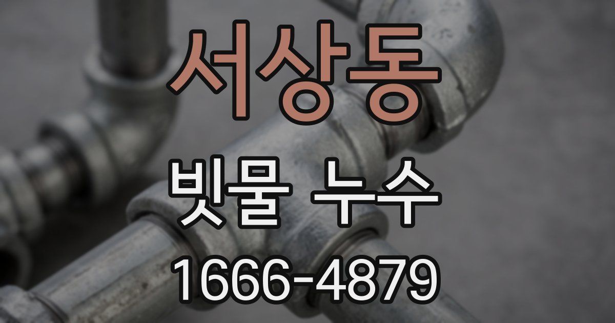 서상동 빗물 누수