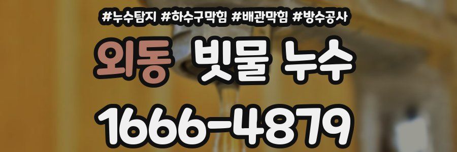 외동 빗물 누수