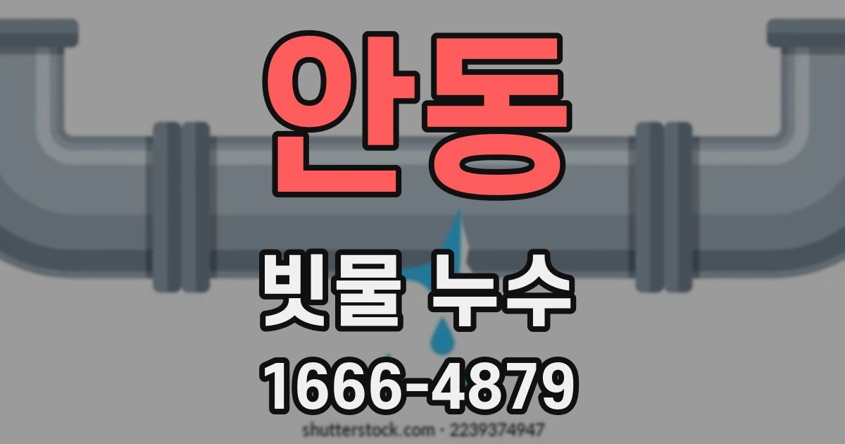 안동 빗물 누수
